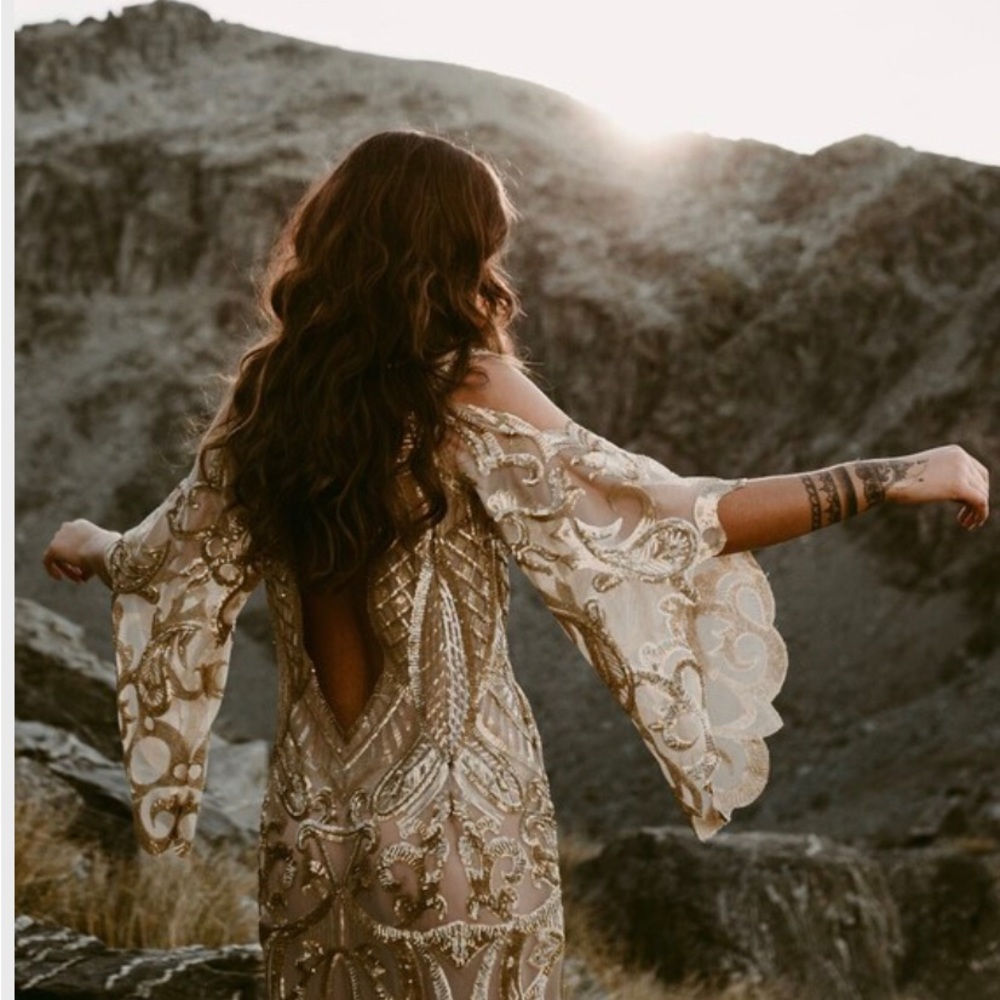 ***STUNNING*** sequined formal dress for wedding, ball, special event, costume